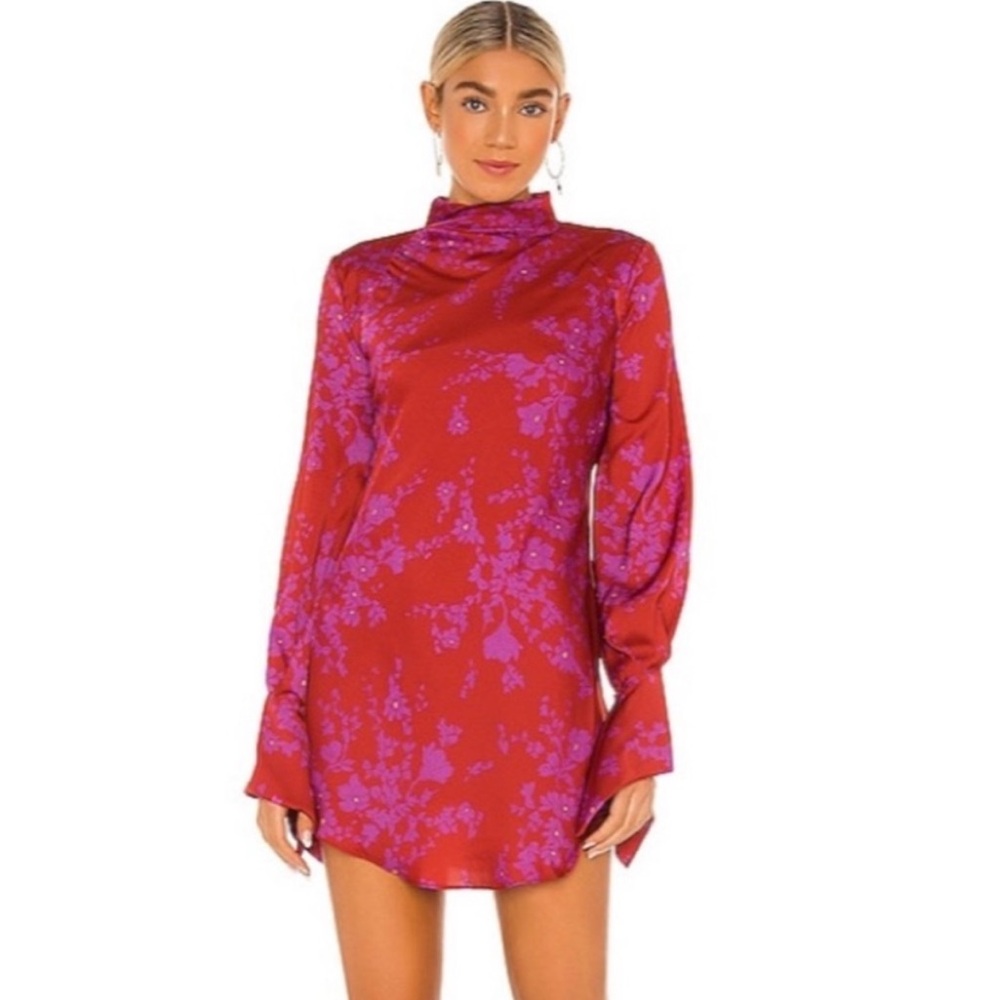 Free People Aries Romantic Combo Floral Mini Dress Size Medium NWT